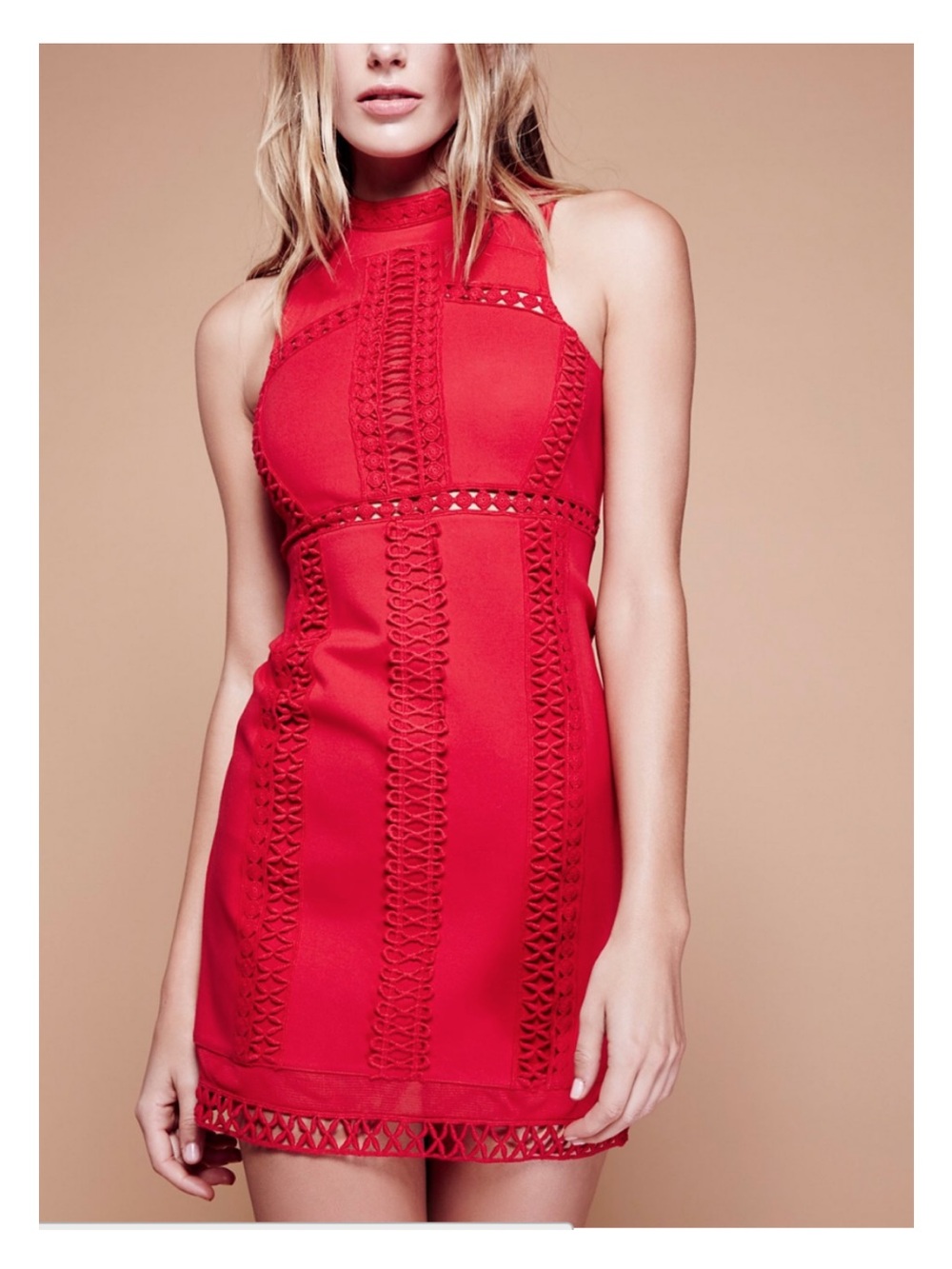 Free People Sky Scraper Dress in Red